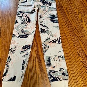 Sweaty Betty Cream Patterned Leggings Full-Length
